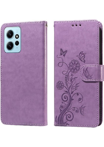 Xiaomi Redmi Not 12 Için Flip Case 4g Cardyuvaları Çiçek Deri Flip Case (Yurt Dışından) modelleri