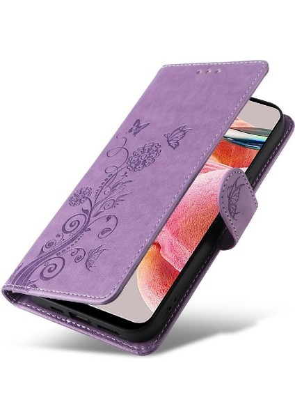Xiaomi Redmi Not 12 Için Flip Case 4g Cardyuvaları Çiçek Deri Flip Case (Yurt Dışından) fırsatları