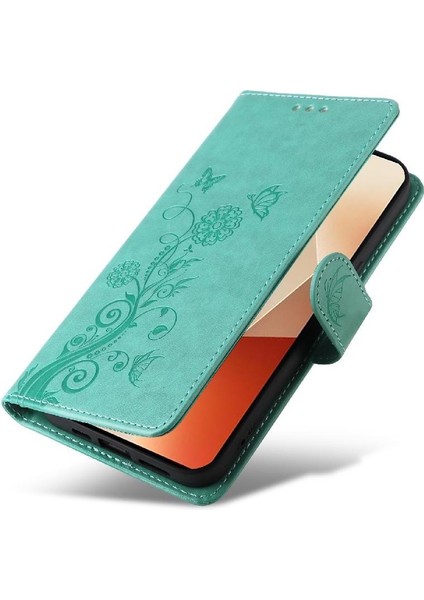 Xiaomi Redmi Not 13 Için Flip Case 5g Çiçek Cardyuvaları Flip Deri (Yurt Dışından)