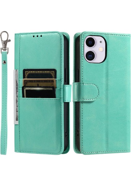 Iphone 11 Için Flip Case Pro Cüzdan 6 Kart Yuvaları Kickstand Pu Deri (Yurt Dışından)