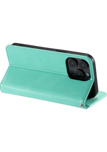 Iphone 13 Için Flip Case Pro Max 6 Kart Yuvaları Cüzdan Kickstand Pu Deri (Yurt Dışından)