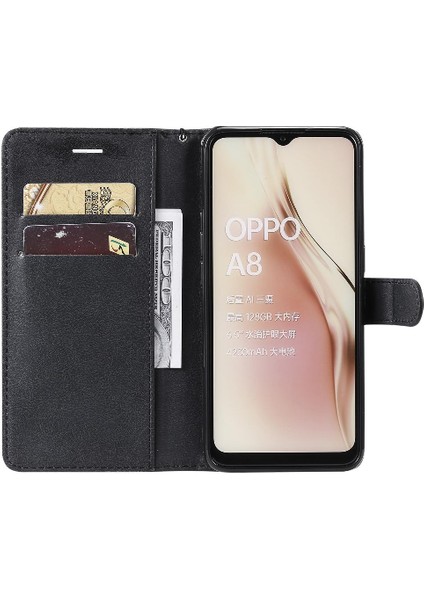 Oppo A8 Için Flip Case/oppo 2020 Kart Yuvası ile Yüksek Kaliteli Deri Cüzdan (Yurt Dışından)