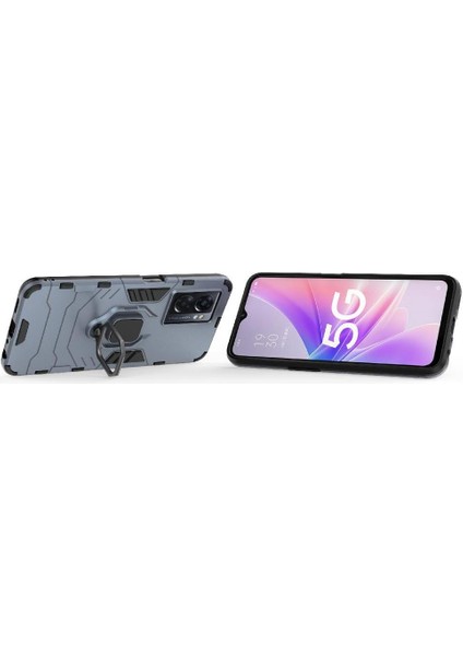 Oneplus Nord N300 Kickstand Askeri Için Halka Araba Dağı Kickstand Kılıf (Yurt Dışından)