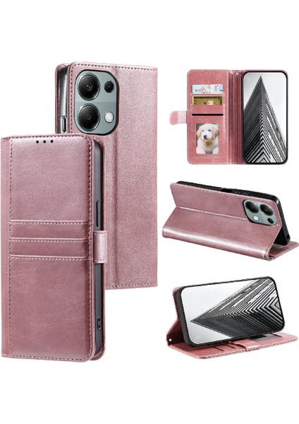 Xiaomi Redmi Not Için Flip Case 13 Pro 4g Pu Deri Kickstand 6 Kart (Yurt Dışından)