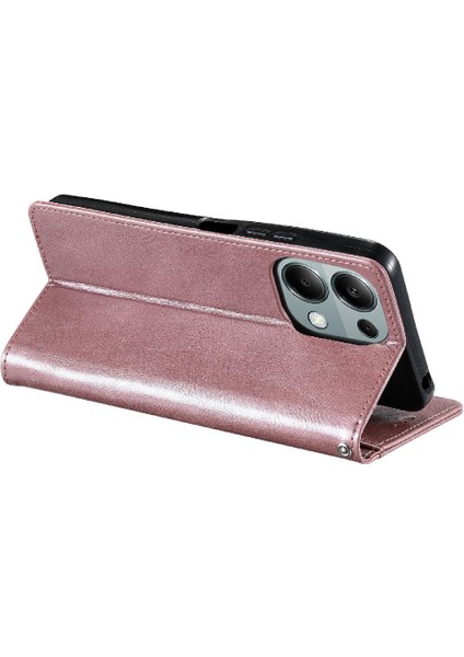 Xiaomi Redmi Not Için Flip Case 13 Pro 4g Pu Deri Kickstand 6 Kart (Yurt Dışından)