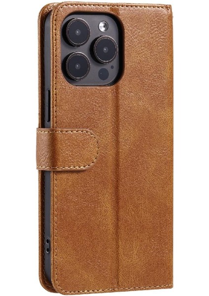 Iphone 14 Için Flip Case Pro Max Kickstand Pu Deri Cüzdan 6 Kart Yuvaları (Yurt Dışından)