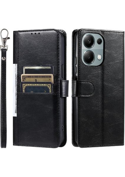 Xiaomi Redmi Not Için Flip Case 13 Pro 4g Pu Deri Kickstand 6 Kart (Yurt Dışından)