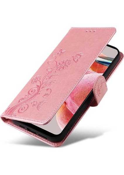 Xiaomi Redmi Not 12 Için Flip Case 4g Cardyuvaları Çiçek Deri Flip Case (Yurt Dışından) modelleri