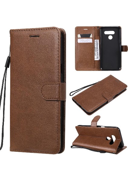 Kart Yuvası Klasik Düz Renk Iş Çantası ile Lg Q60/K50 Için Flip Case (Yurt Dışından)
