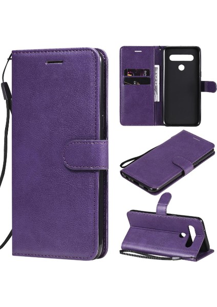 Kart Yuvası Yüksek Katı ile Lg K61 Iş Cüzdan Telefon Kılıfı Için Flip Case (Yurt Dışından)