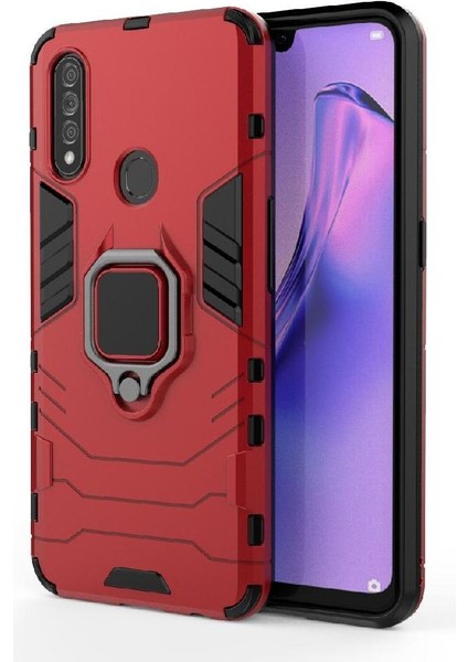 Oppo A8/oppo Metal Metal Halka Tutucu Sınıfı Için Halka Araç Montaj Kickstand Kılıfı (Yurt Dışından) modelleri