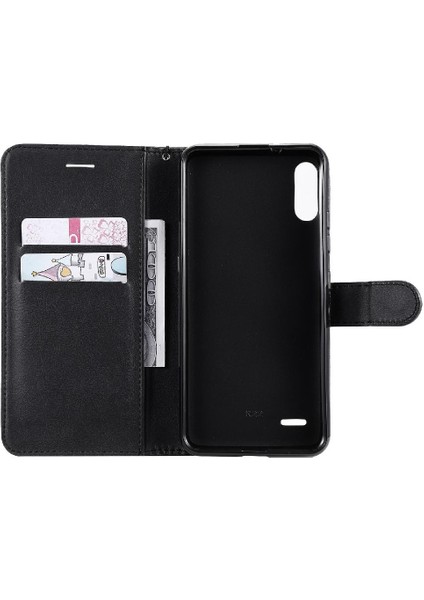 Kart Yuvası Yüksek Kaliteli Deri Iş ile Lg LG/K22 Plus Için Flip Case (Yurt Dışından)