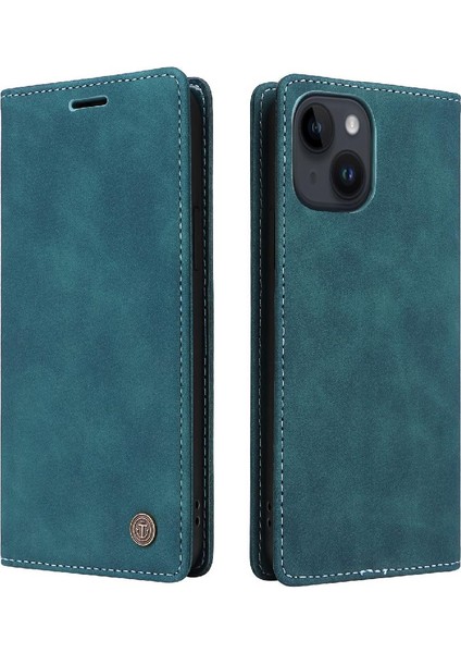 Iphone 14 Için Kılıf Artı Kapak Kapak Basit Iş Cüzdan Deri Kılıf (Yurt Dışından)