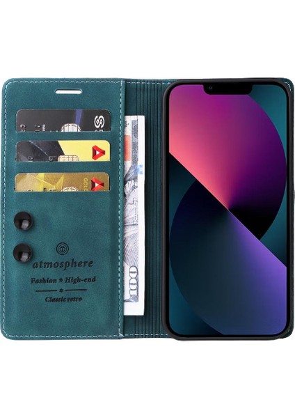 Iphone 14 Için Kılıf Artı Kapak Kapak Basit Iş Cüzdan Deri Kılıf (Yurt Dışından)