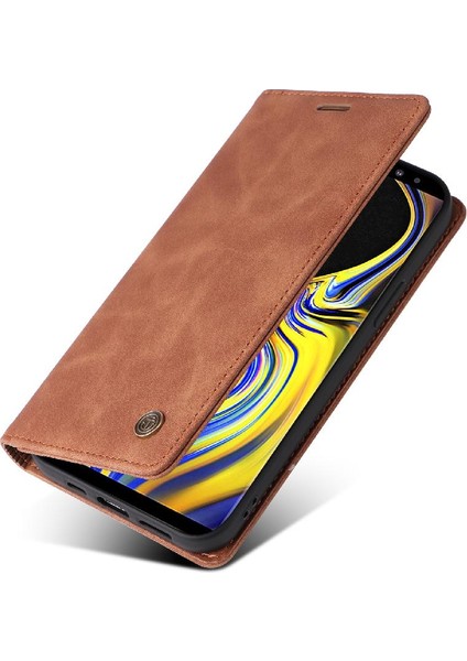 Samsung Galaxy Not 9 Için Flip Case Deri Kılıf Cüzdan Darbeye Çevir (Yurt Dışından)