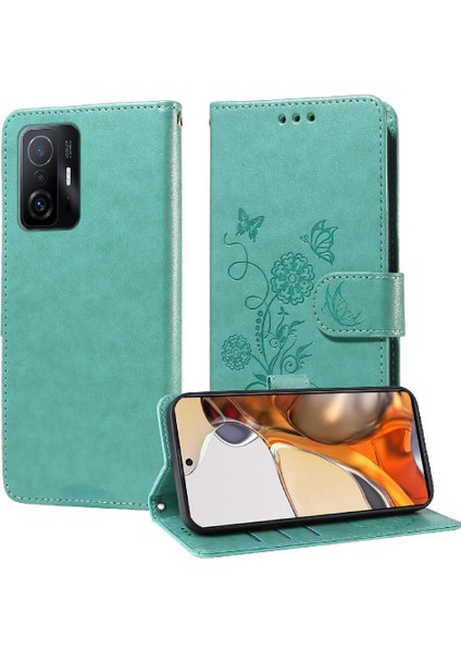 Xiaomi 11T/11T Pro Çiçek Flip Deri Kart Yuvaları Için Flip Case (Yurt Dışından) modelleri