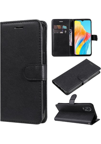 Oppo A38 4g Için Flip CASE/A18 4g Kart Yuvası ile Yüksek Kaliteli Deri Telefon (Yurt Dışından)