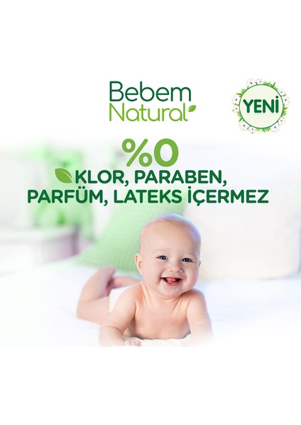 Bebem Natural Bebek Bezi 3 Beden Midi Aylık Fırsat Paketi 170 Adet