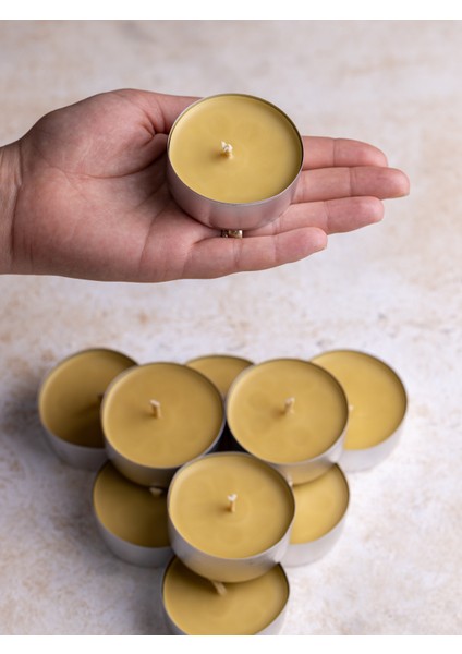 Maxi Tealight Mum Balmumu 3 Adet