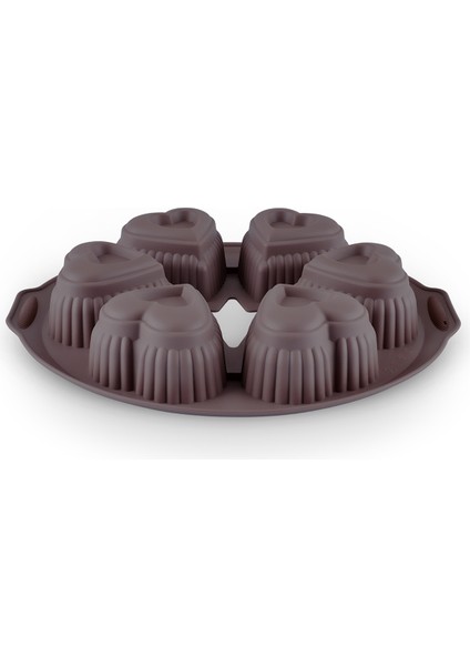 Harmony 6'lı Kalpli Silikon Muffin Kalıbı 28 cm fiyatları