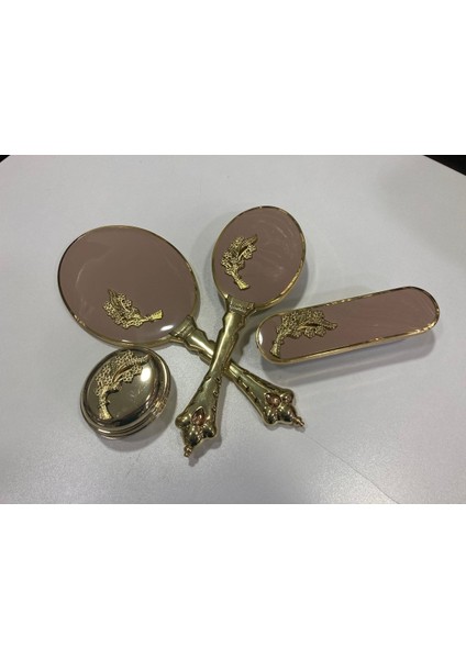 Gelin Ceyizlik Hediyelik Ayna Tarak Seti Yapraklı fiyatları