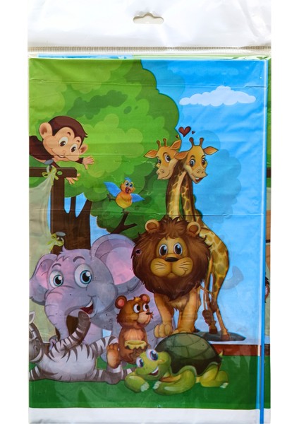 Safari Hayvanlar Masa Örtüsü