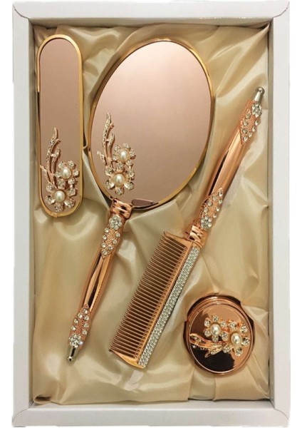 Hediyelik Çeyizlik Ayna Tarak Seti