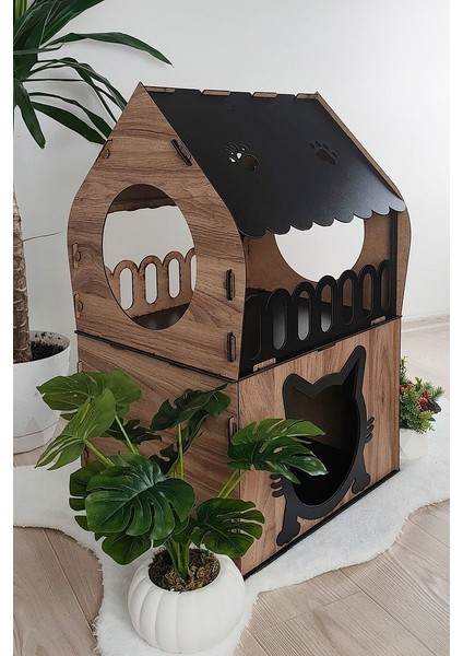 Kedi Evi Teraslı 2 Katlı Merdivenli indirimleri
