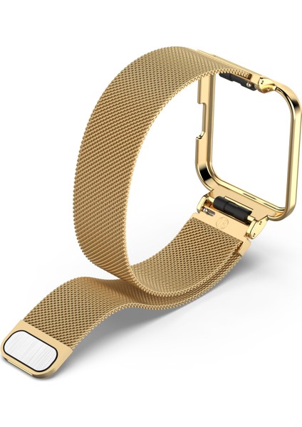 Xiaomi Redmi Watch 2 Için Saat Çerçeveli Metal Kayış (Yurt Dışından)