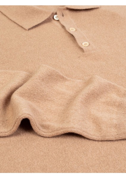 Erkek Regular Fıt Triko Kazak-Camel indirimleri