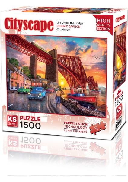 Forth Bridge At Sunset 1500 Parça Puzzle