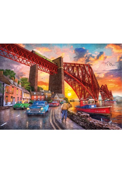 Forth Bridge At Sunset 1500 Parça Puzzle