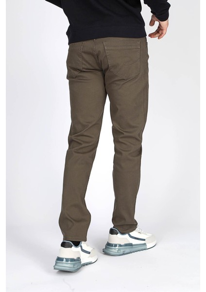 Lee Cooper Jagger Porter Erkek Dokuma Pantolon Haki