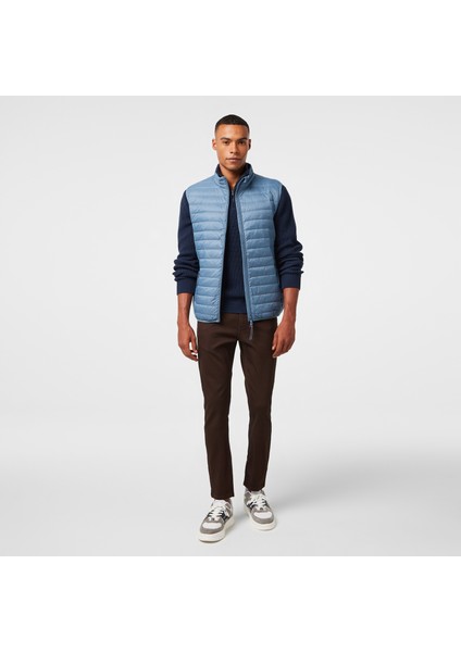 Erkek Mavi Kaz Tüyü Yelek J47128T.4GP modelleri