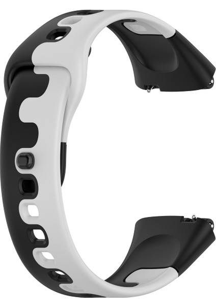Redmi Watch 3 Lite Için Iki Renkli Silikon Kayış Dikişi (Yurt Dışından)