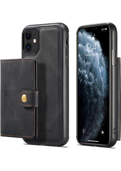 IPhone 11 Için Kılıf Pro Ayrılabilir Manyetik Tasarım Cardholder Magsafe Standı (Yurt Dışından)