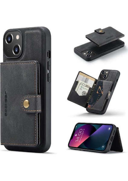 IPhone 13 Için Kılıf Standı Cardholder Magsafe Ayrılabilir Manyetik Tasarım (Yurt Dışından)