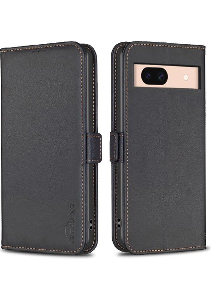 Google Piksel 8A Manyetik Kickstand Kart Yuvaları Tutucu Tpu Pu Için Flip Case (Yurt Dışından)