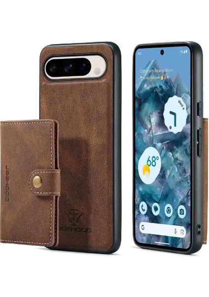 Google Piksel 9 Pro Xl Standı Için Kılıf Ayrılabilir Manyetik Tasarım Kart Sahibi (Yurt Dışından)