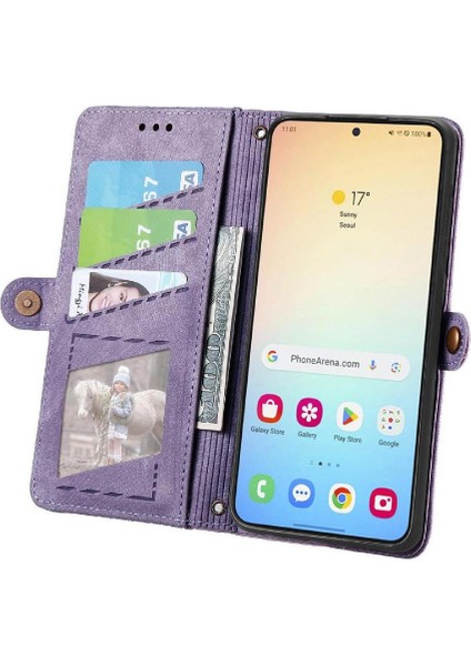 Samsung Galaxy S24 Artı Darbeye Deri Kılıf Için Flip Case Cüzdan Flip (Yurt Dışından) modelleri
