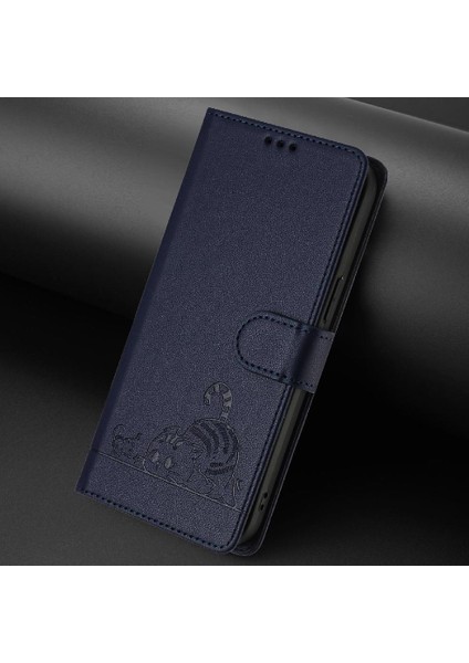 Xiaomi Redmi Için Not 11R Kedi Rfıd Cüzdan Kapak Çevirin Kart Yuvası Tutucu (Yurt Dışından)