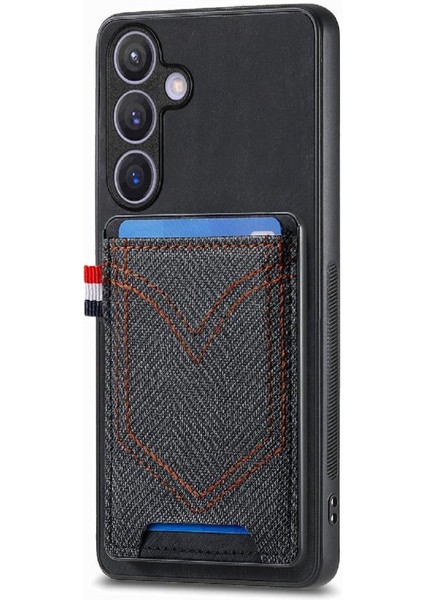 Samsung Galaxy S24 Artı Kot Cep Tasarım Crad Yuvası Manyetik (Yurt Dışından) fırsatları
