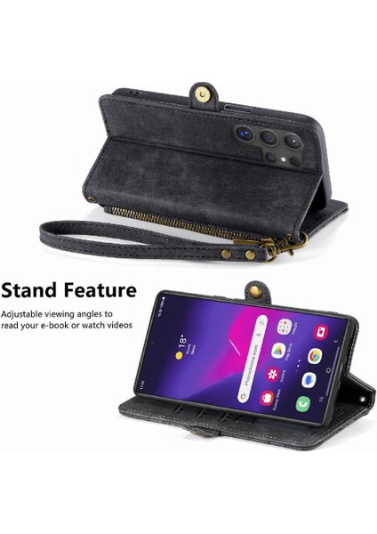 Samsung Galaxy S24 Için Flip Case Ultra Deri Kılıf Darbeye Basit (Yurt Dışından) fırsatları