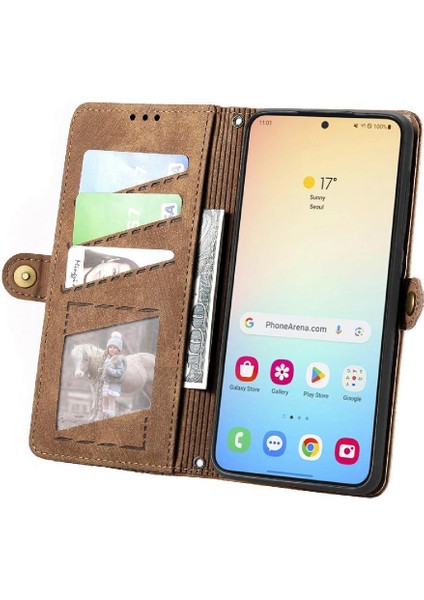 Samsung Galaxy S24 Için Flip Case Darbeye Deri Kılıf Cüzdan Çevirin (Yurt Dışından) fırsatları