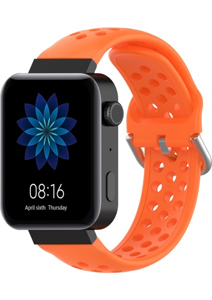 Xiaomi Watch / Huawei Honor S1 18MM Renkli Spor Saat Bandı(Beyaz) (Yurt Dışından)