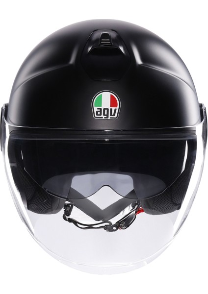 Agv Eteres Mono Matt Black Açık Kask