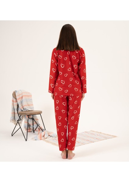 Desenli Önden Düğmeli Süet Kadın Pijama Takım modelleri