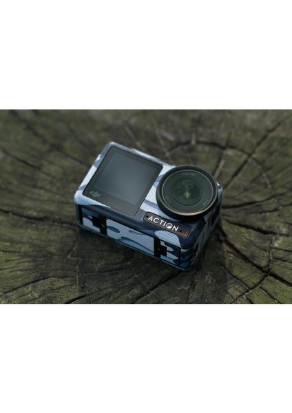 Osmo Action 4 Koruyucu Kamera Çıkartması (Blue Camo) | DJI Türkiye Karacasulu Garantili | modelleri