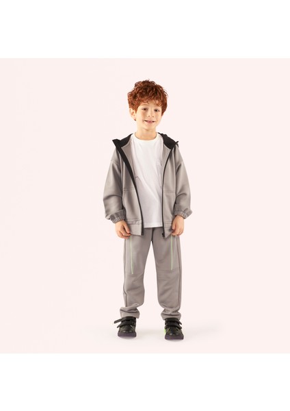 Erkek Çocuk Fermuarlı Gri Sweatshirt fırsatları