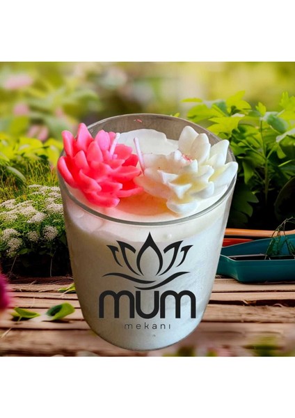 Dekoratif Mug Soya Wax Naturel Mum 300 ml